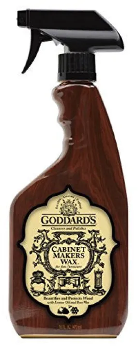 GODDARD'S CABINET MAKERS FINE WAX SPRAY - FOR WOOD FURNITURE - 16 OZ.