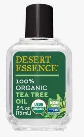 Desert Essence Tea Tree Oil 100% Organic 0.5 oz Liquid