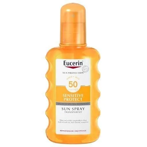 EUCERIN Sun Spray transparent SPF 50 200 ml for skin prone to acne