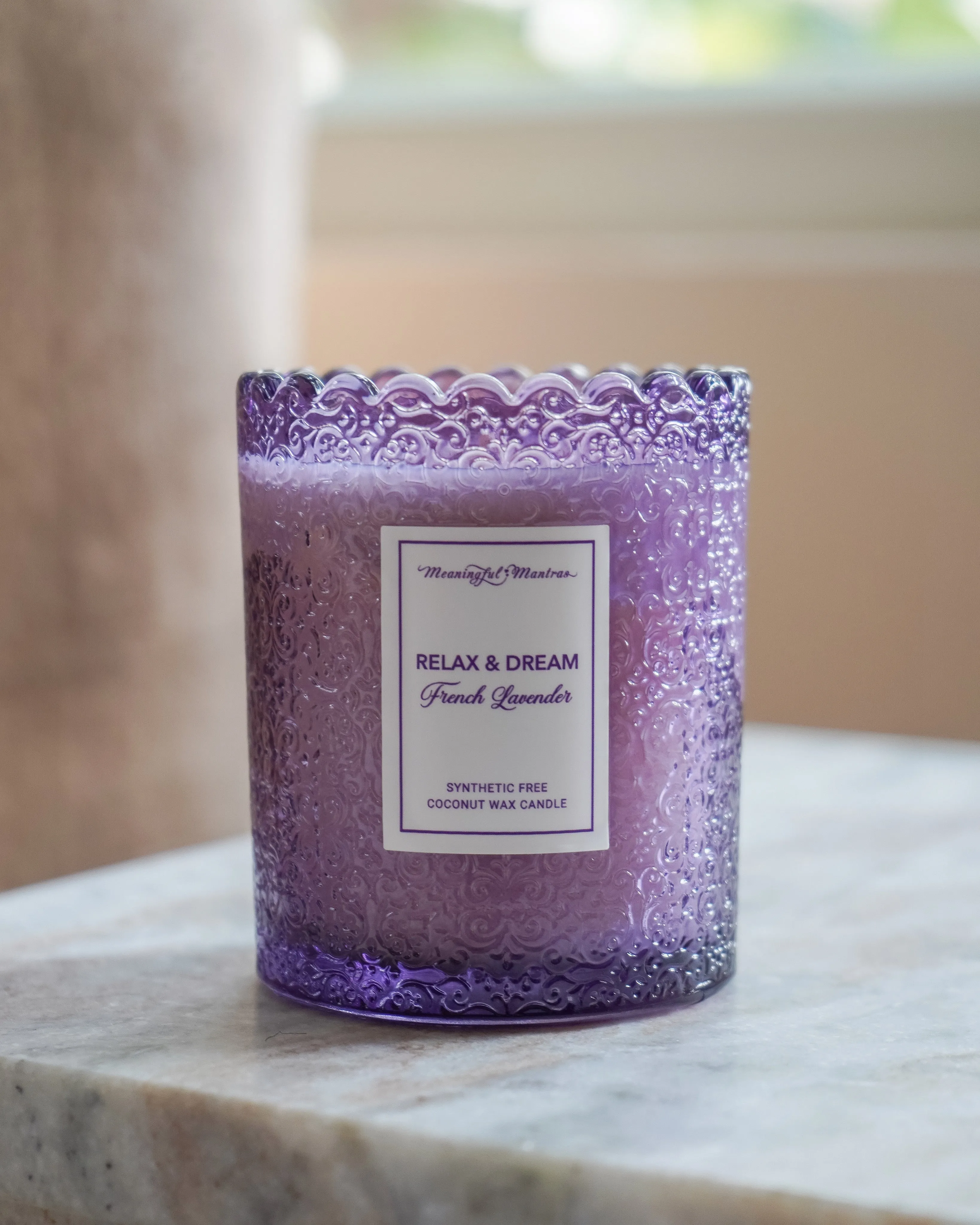 French Lavender Natural Candle 8oz Kaia Collection