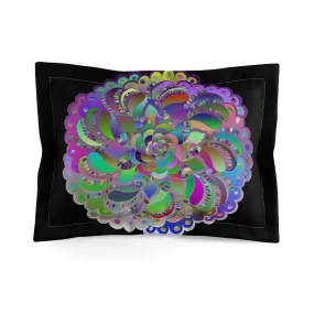 Handmade Mandala Art Microfiber Pillow Sham