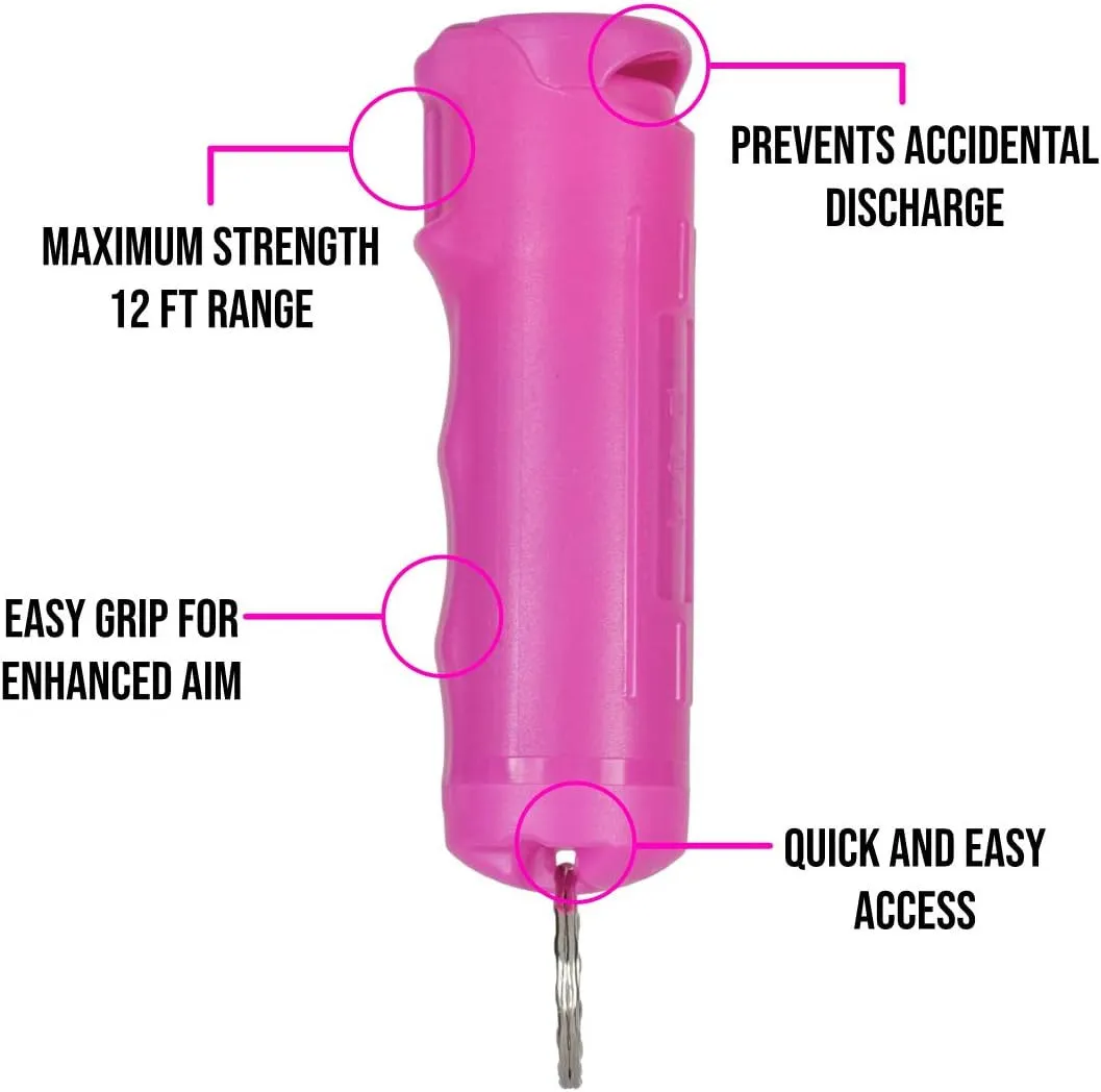 Keychain Pepper Spray Flip Top Safety