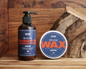 OMG Beard Shampoo & Conditioner 180ml and OMG Beard Wax 100gm Combo | Promotes Hair Growth, Gives Shine, Reduces Dandruff | Contains Natural Oils & Vitamin C | Beard Styling for Strong Hold