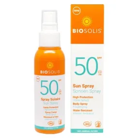 ORGANIC SUNSCREEN Spray SPF 50  BIOSOLIS