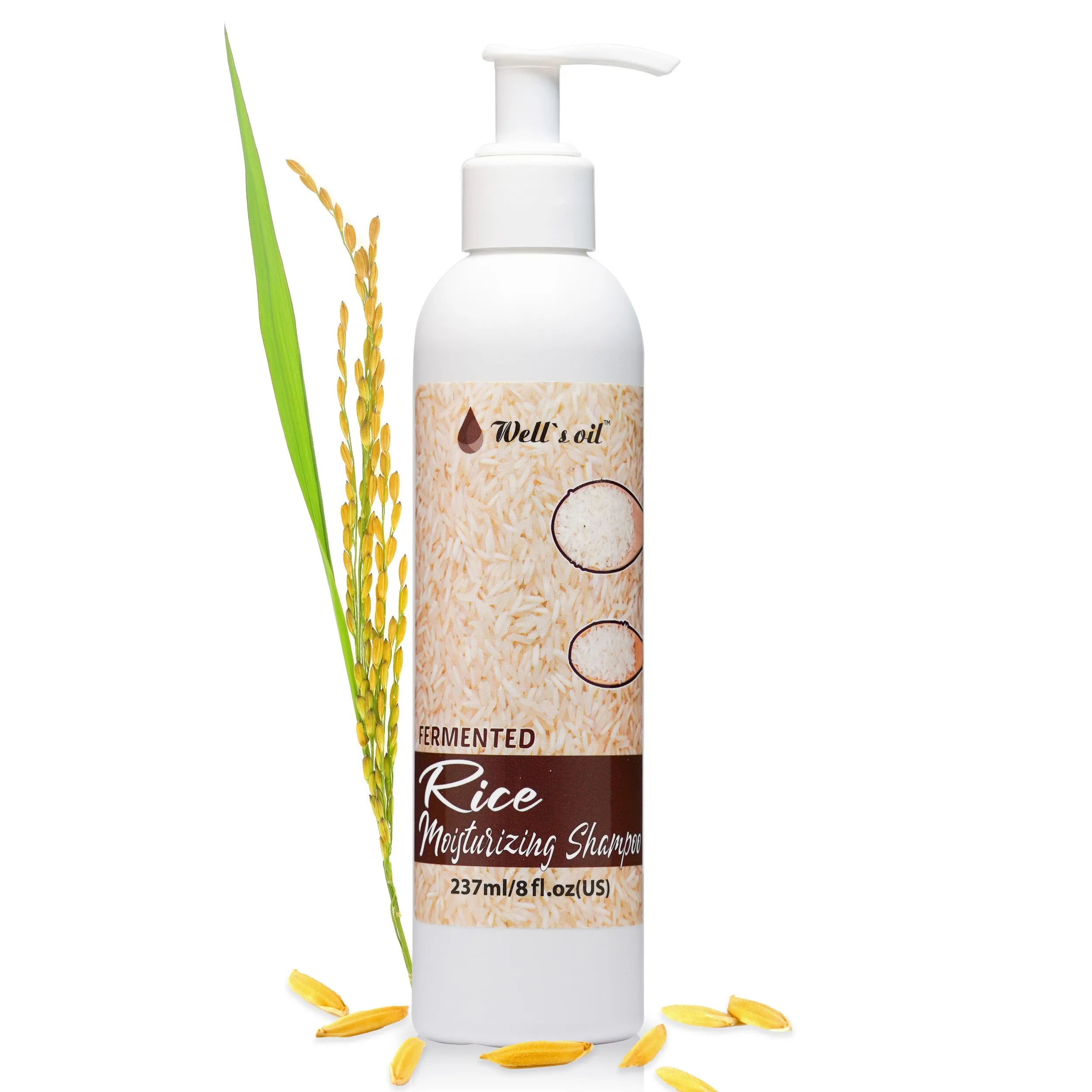 Rice Mosturizing Shampoo 8oz