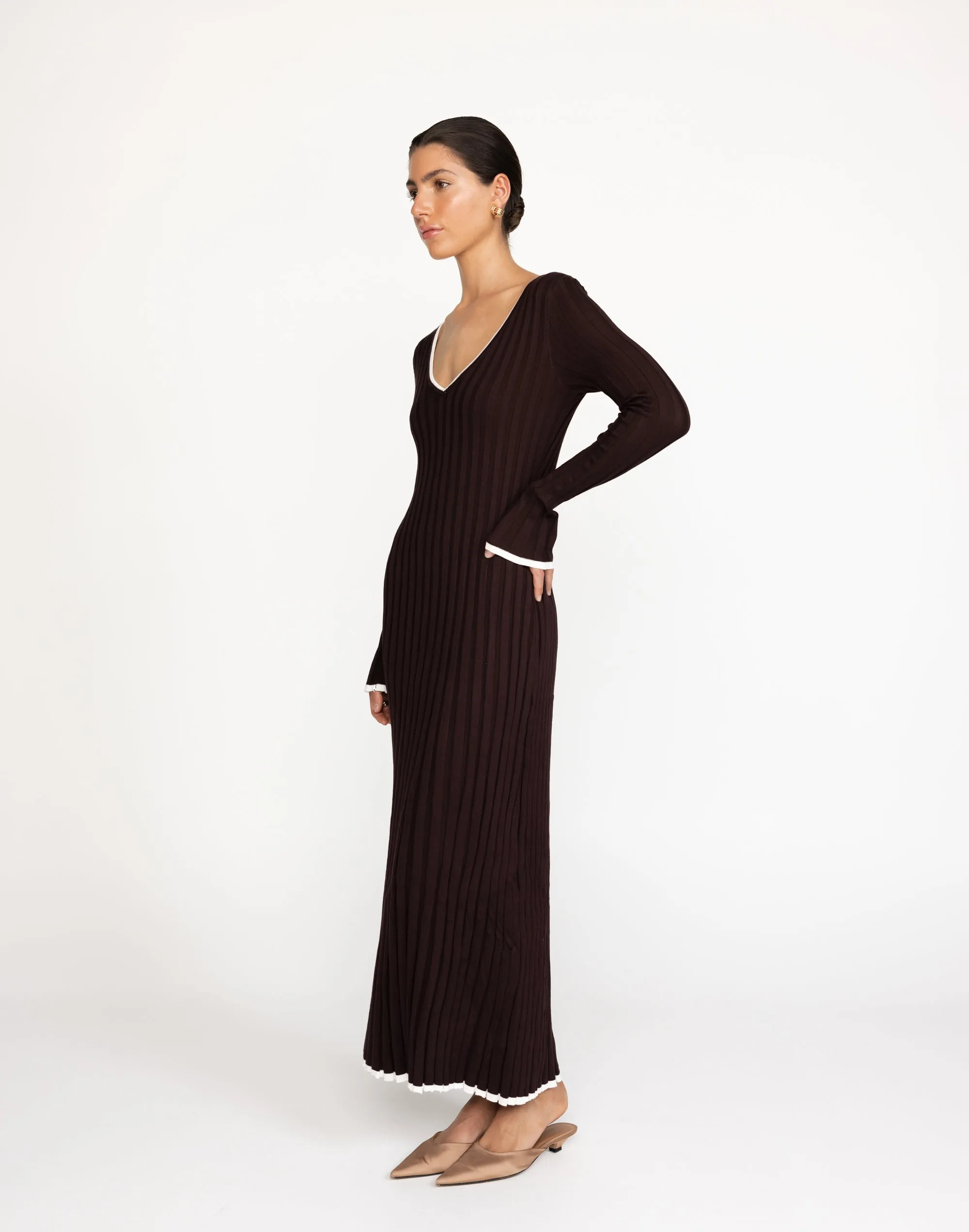 Sloane Maxi Dress (Chocolate)