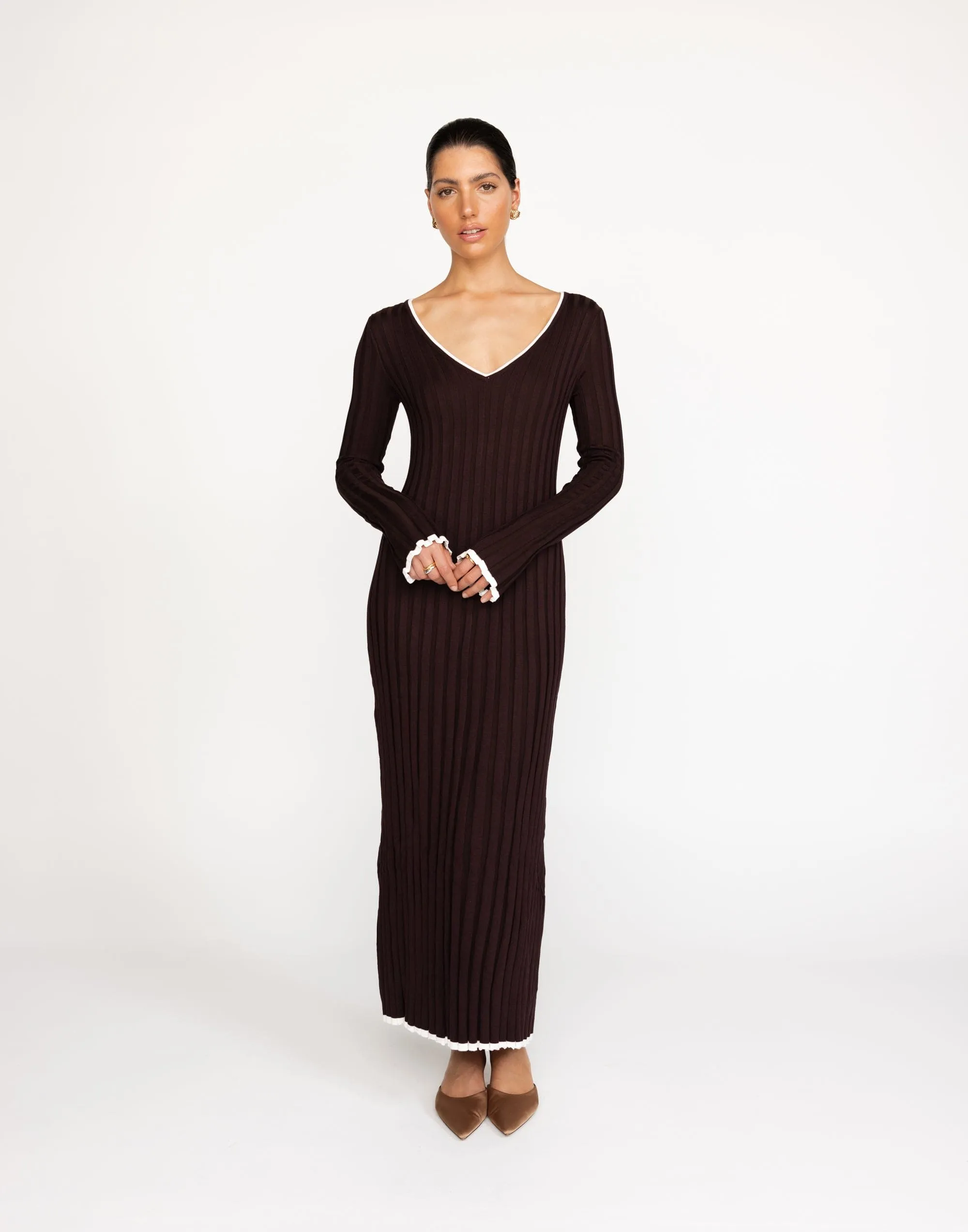 Sloane Maxi Dress (Chocolate)