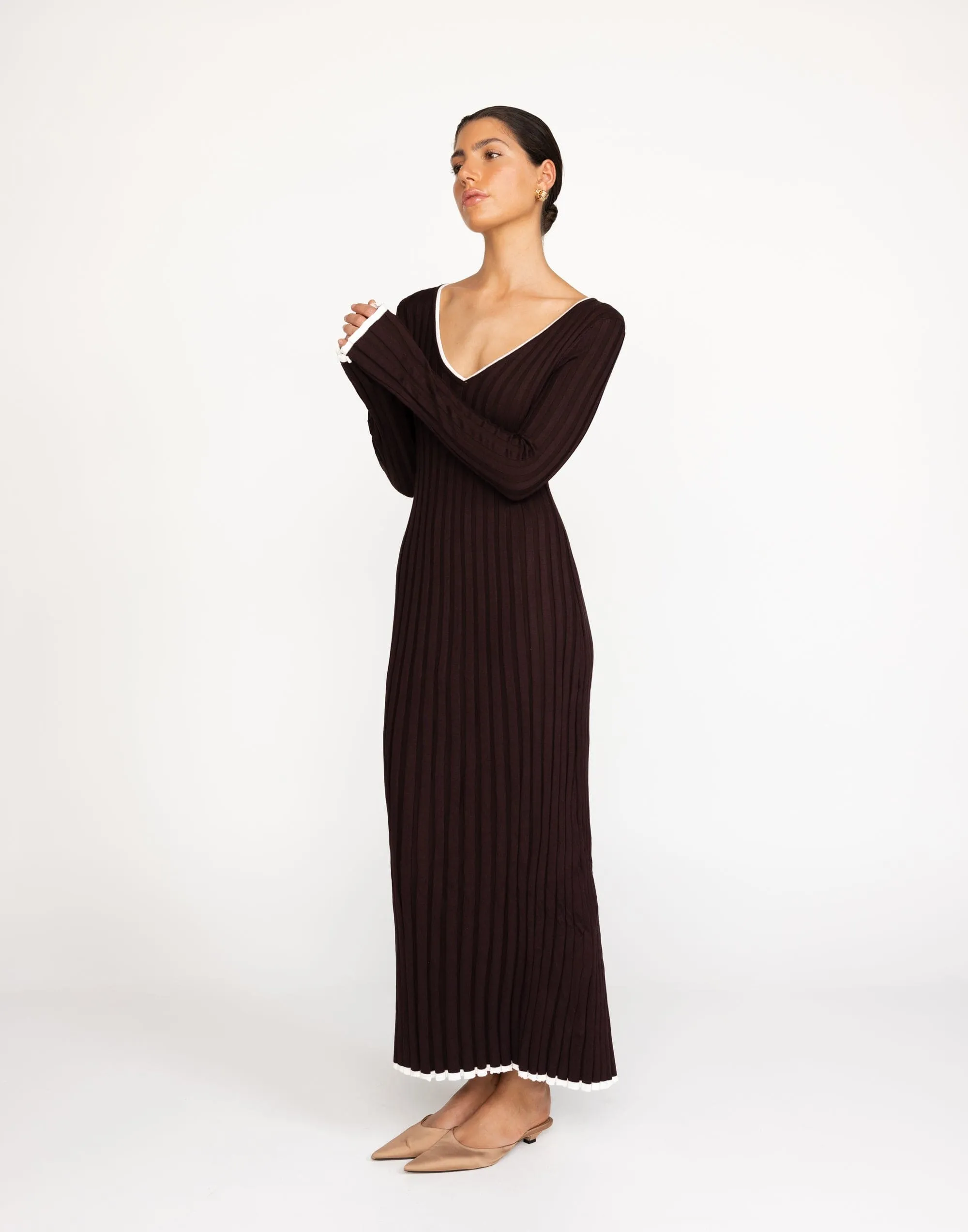 Sloane Maxi Dress (Chocolate)