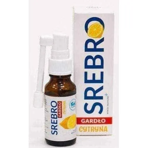 Sore throat spray lemon SREBRO (silver) 20ml