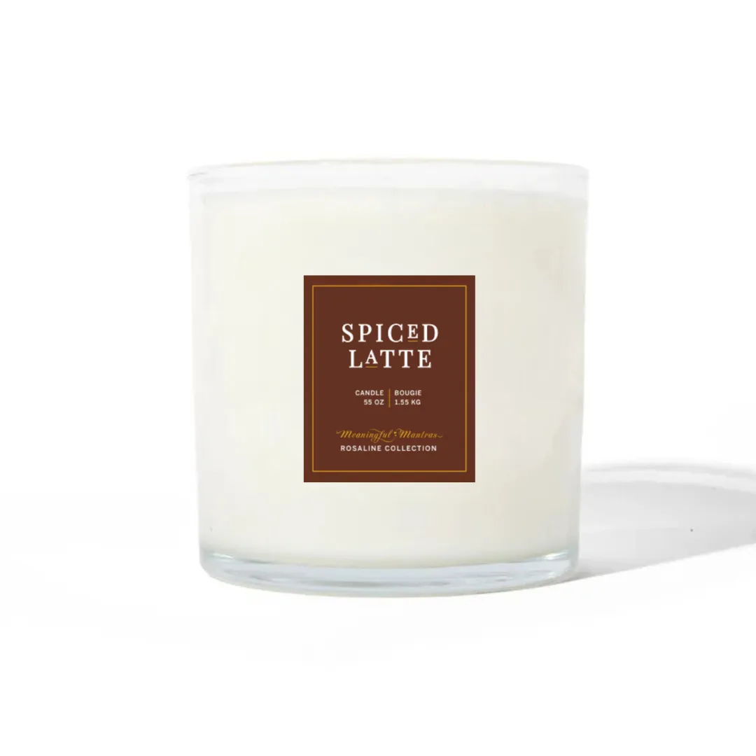 Spiced Latte Natural Candle 55oz Rosaline Collection